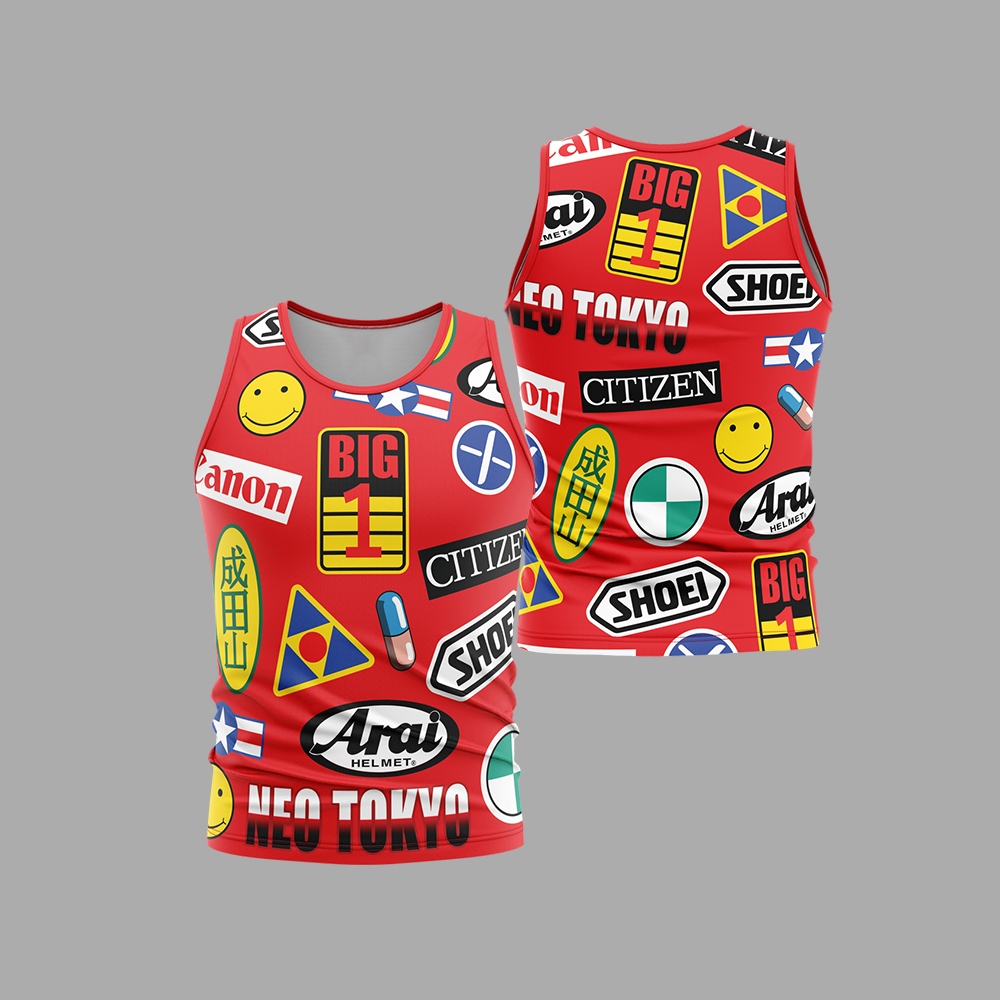 Akira Full Decals Sleeveless Compression Shirt