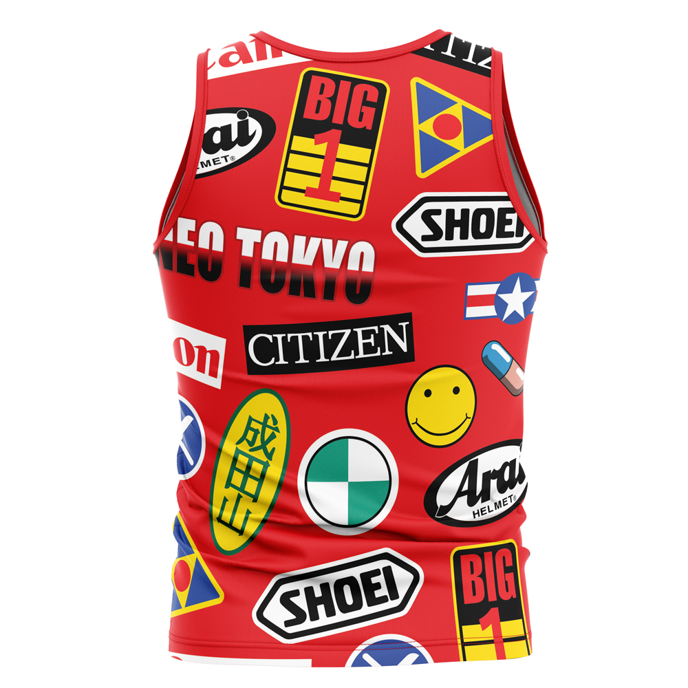 Akira Full Decals Sleeveless Compression Shirt