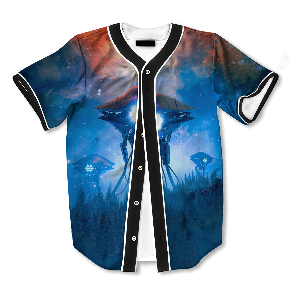 Alien Machines 3d Print Full Size Baseball Jerseys