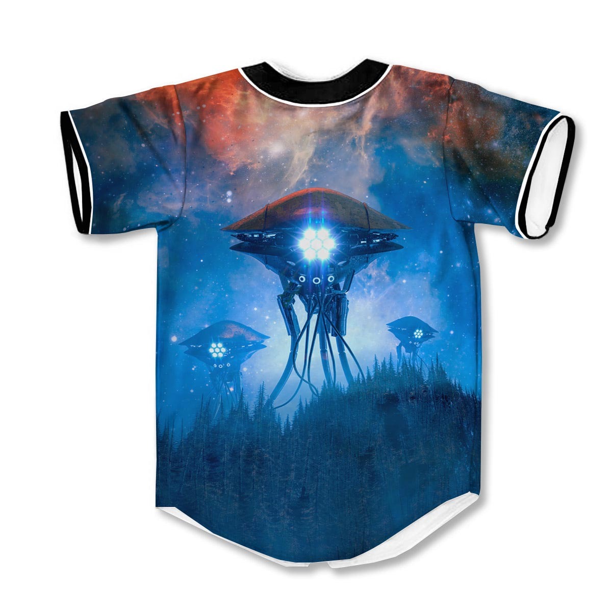 Alien Machines 3d Print Full Size Baseball Jerseys