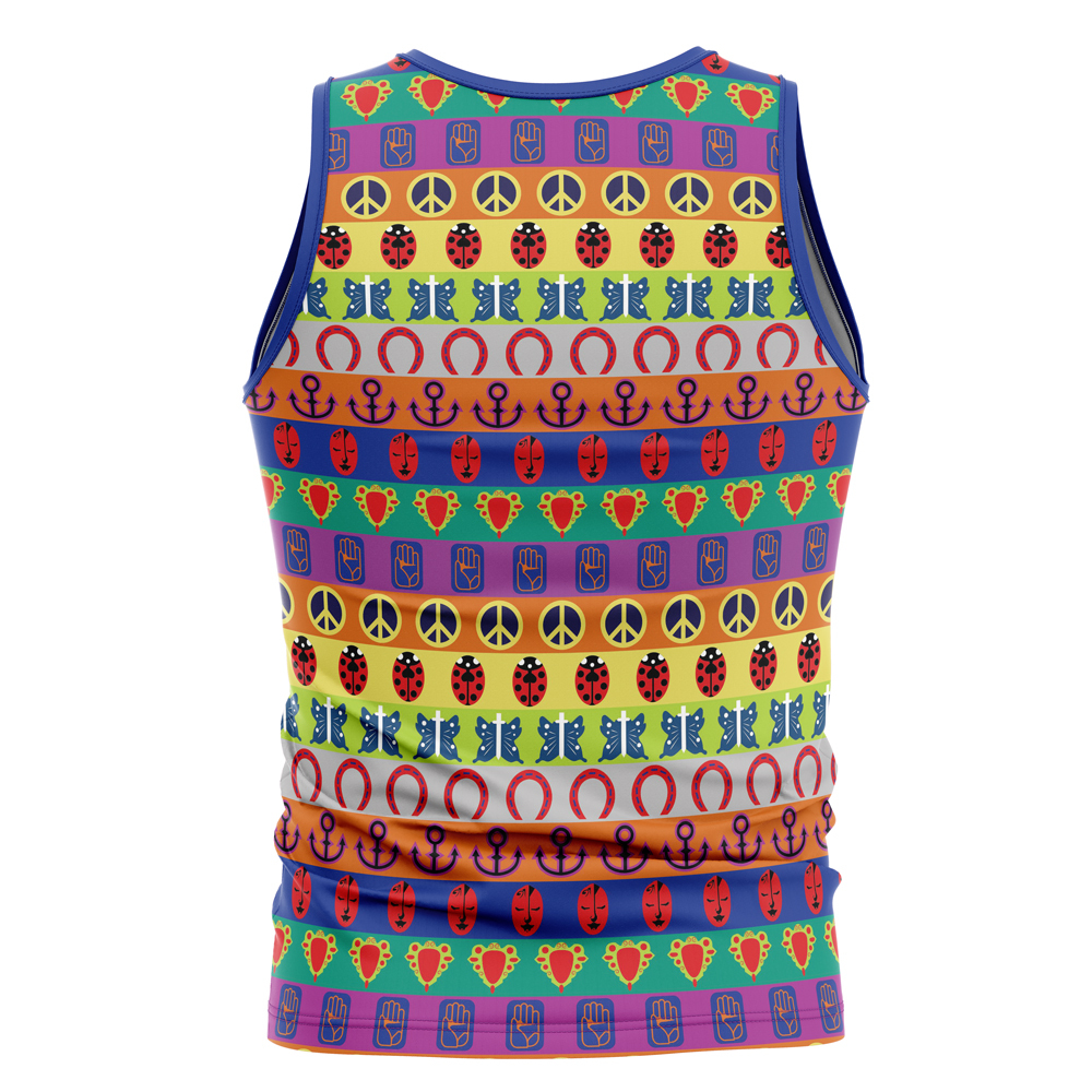 All Symbols Pattern Jojos Bizarre Adventure Sleeveless Compression Shirt