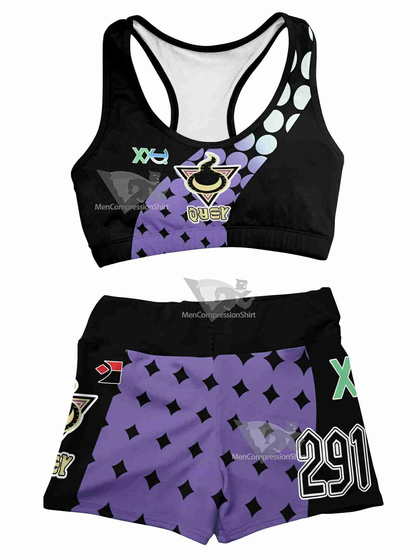 Allister Stow-On-Side Gym Women Compression Active Wear Set