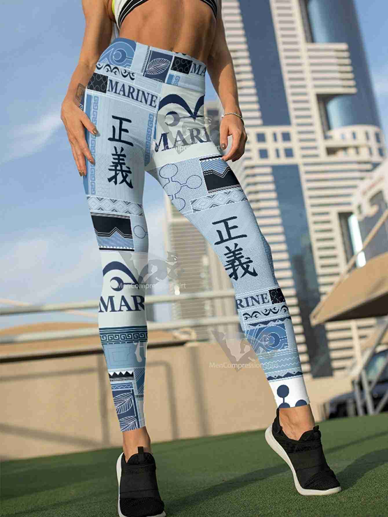 Aloha Op Marine Women Compression Leggings