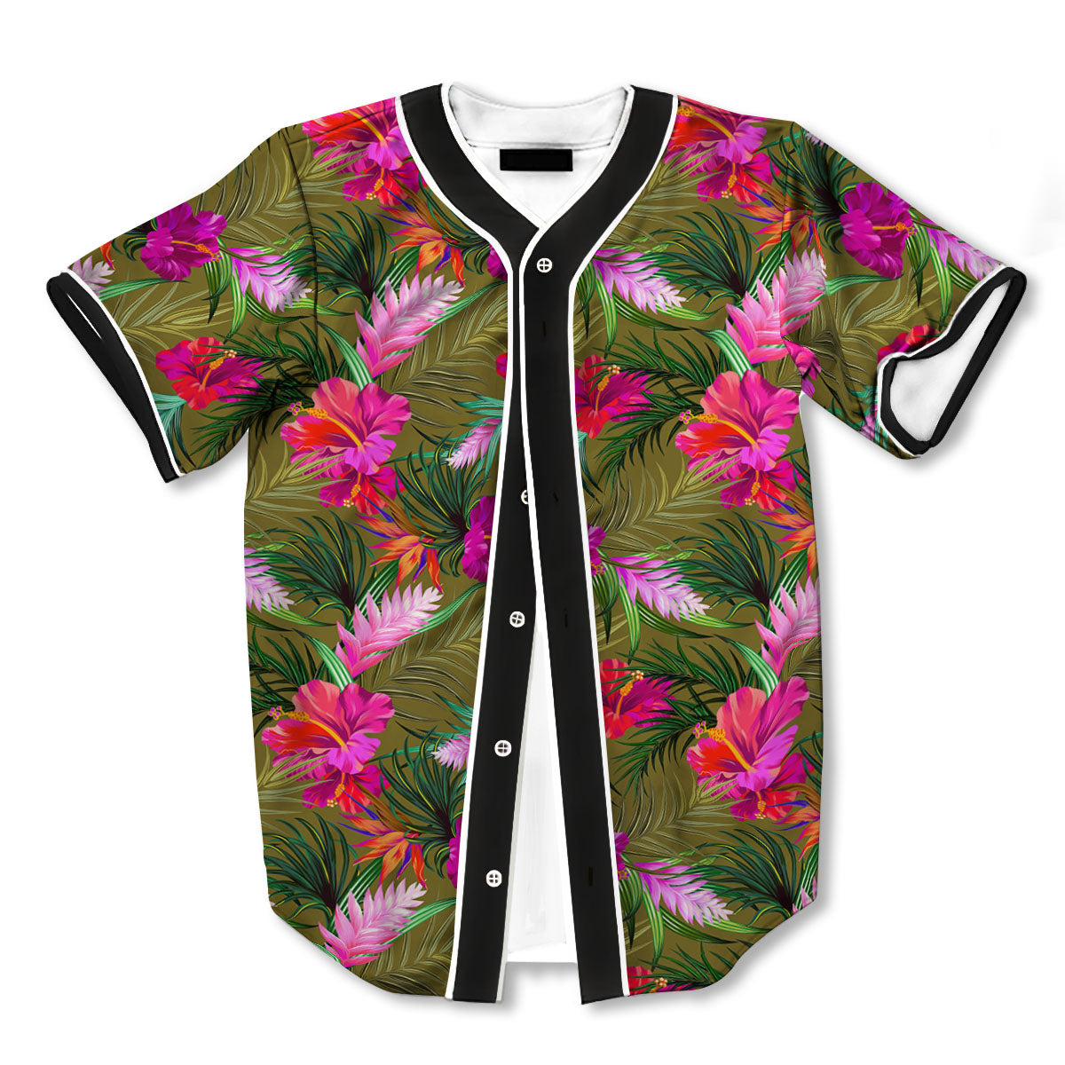 Alstroemeria Purple Pattern Baseball Jerseys