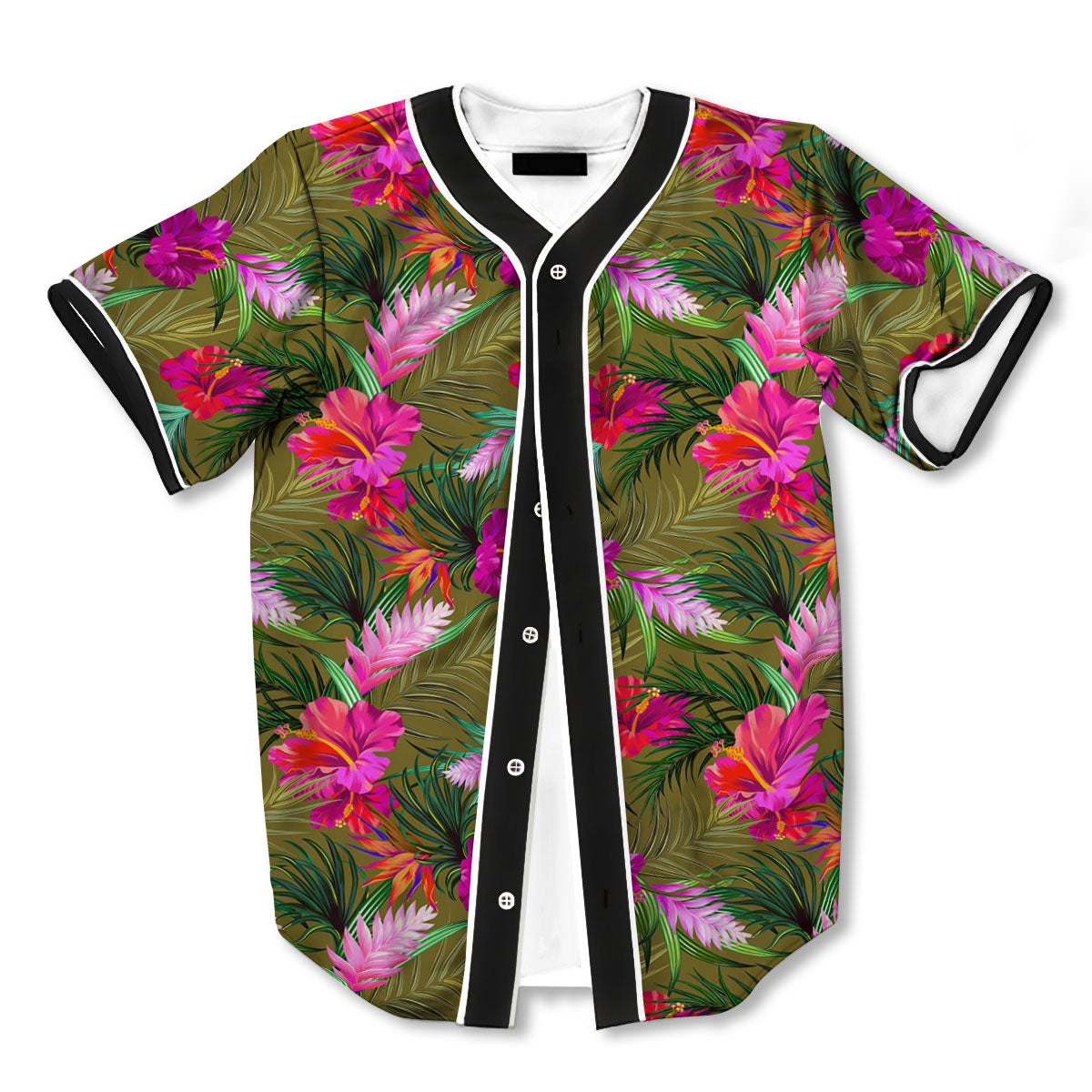 Alstroemeria Purple Pattern Baseball Jerseys