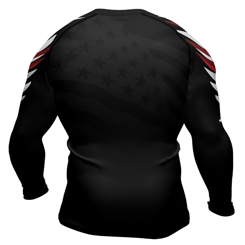American Eagle Head Mens Long Sleeve Compression Shirt