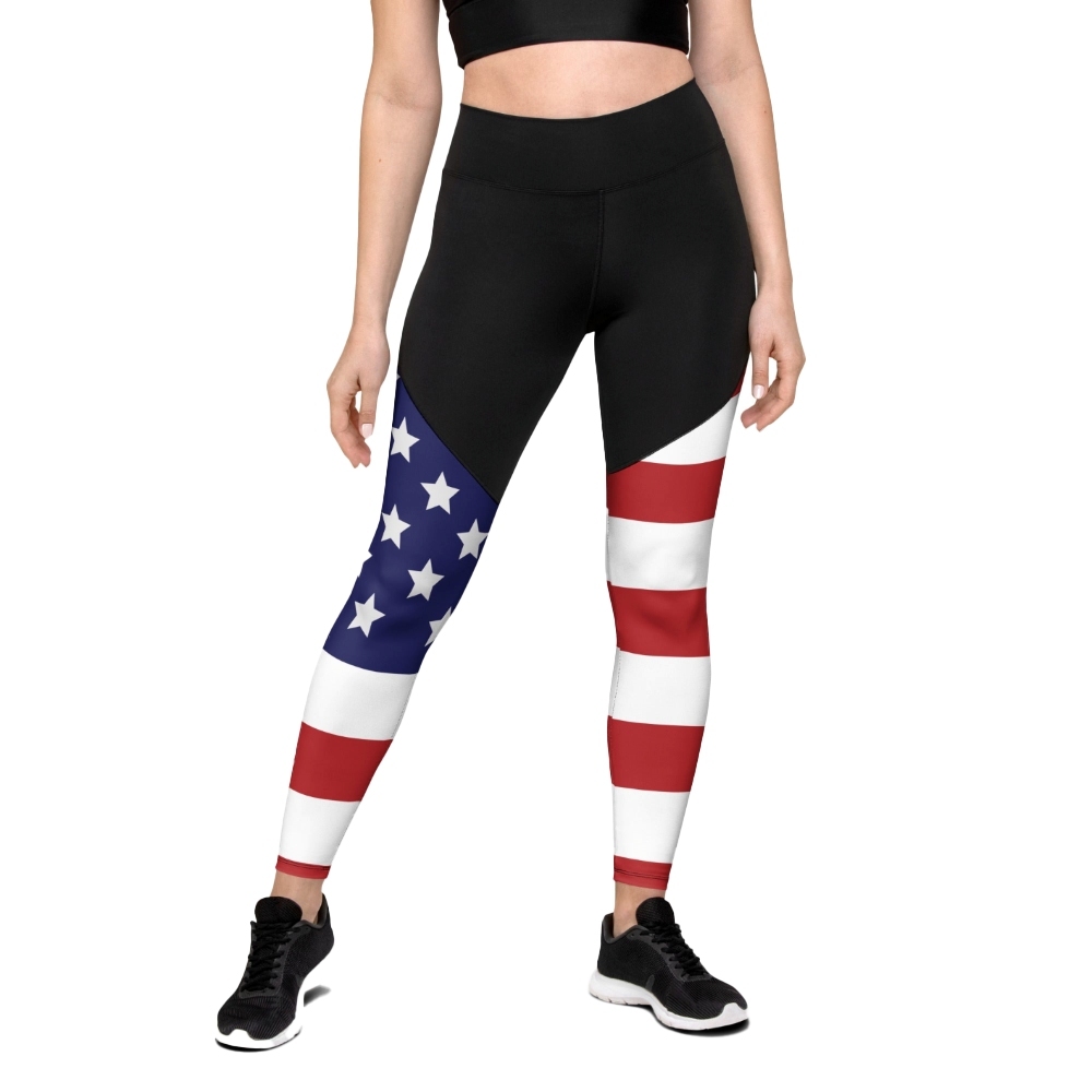 American Flag Women Compression Legging