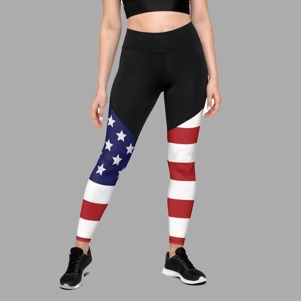 American Flag Women Compression Legging