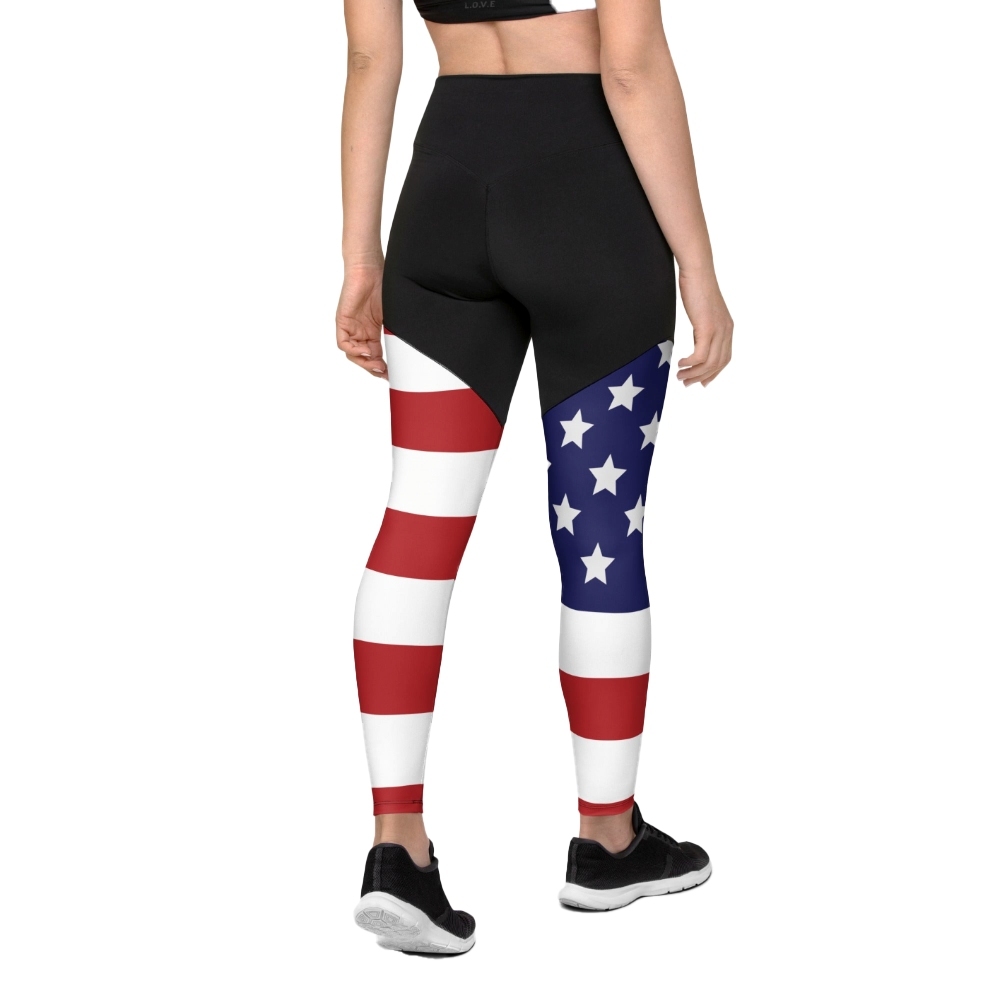 American Flag Women Compression Legging
