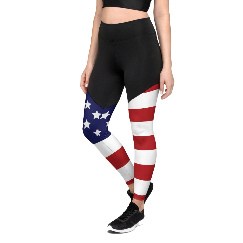 American Flag Women Compression Legging
