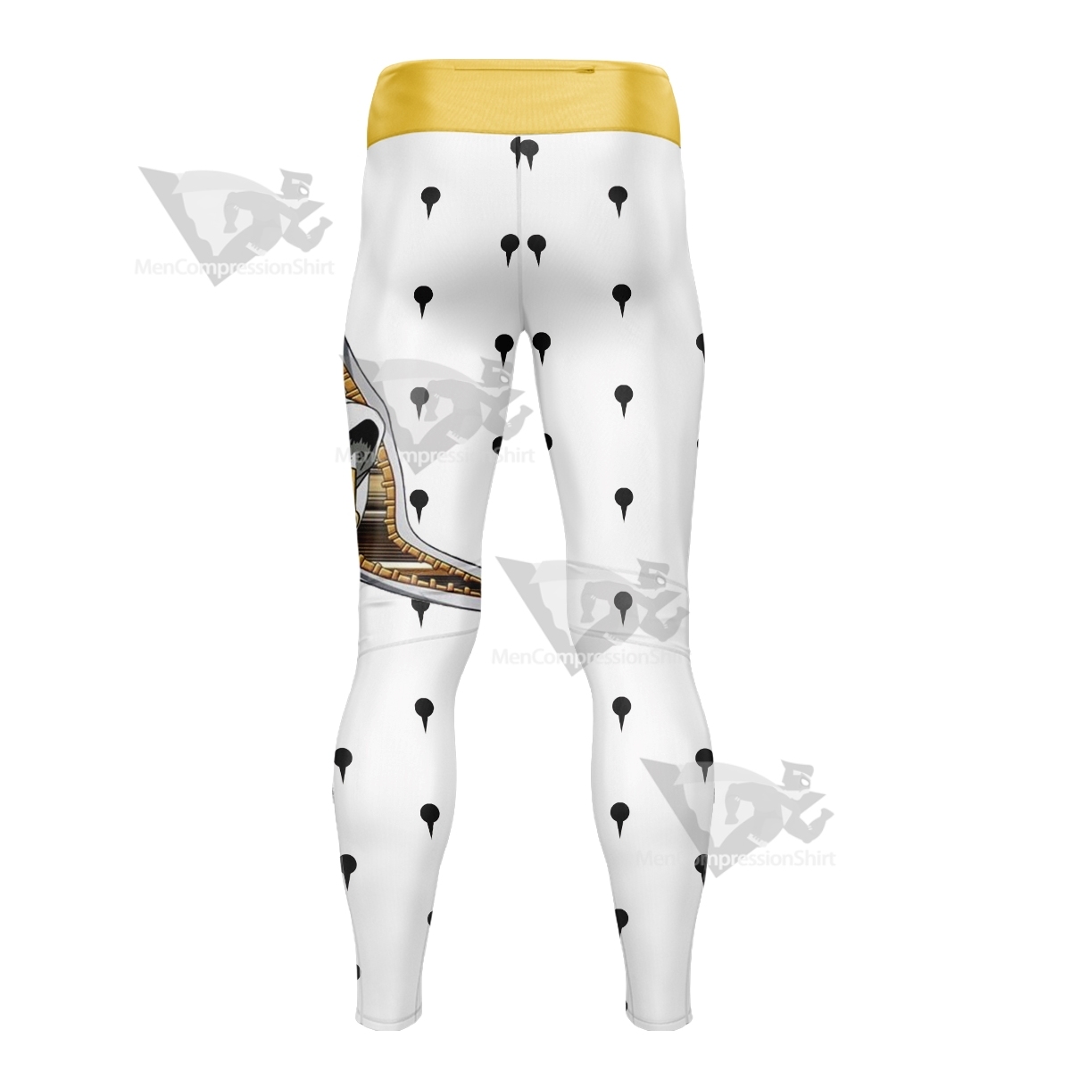 Anime Bizarre Bruno Buccellati White Men Compression Legging