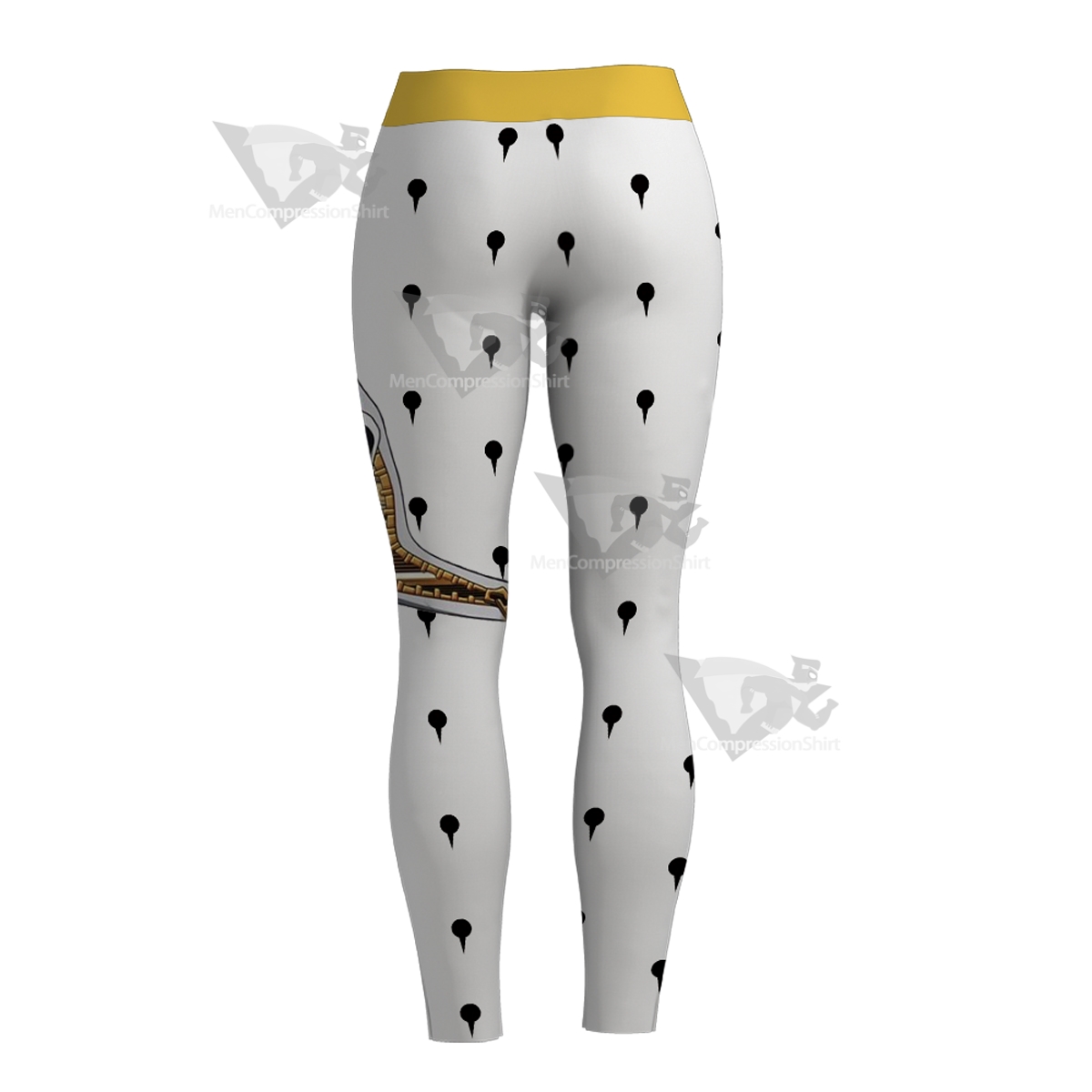 Anime Bizarre Bruno Bucciarati White Women Compression Legging-MensCompressionShirt