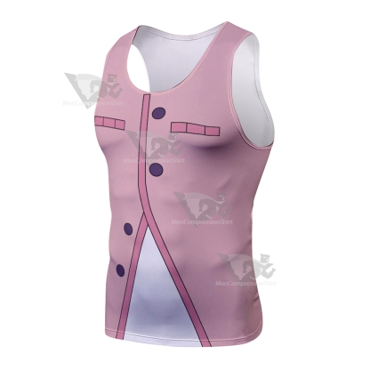 Anime Bizarre Rohan Kishibe Pink Sleeveless Compression Shirt