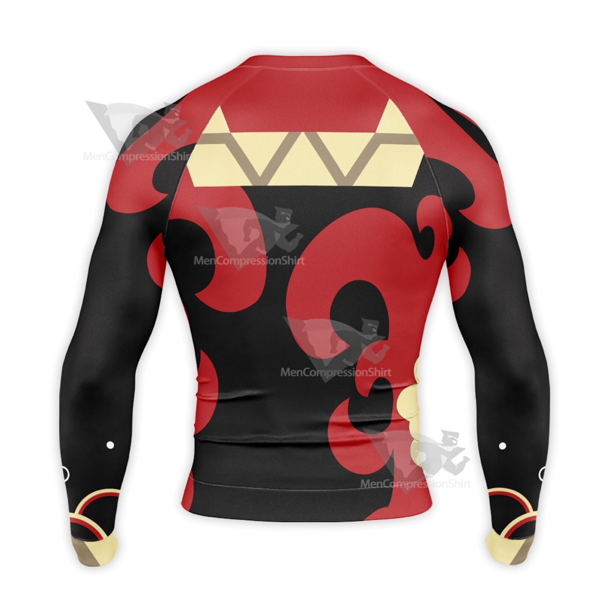Anime Demon Slayer Tanjiro Black Long Sleeve Compression Shirt