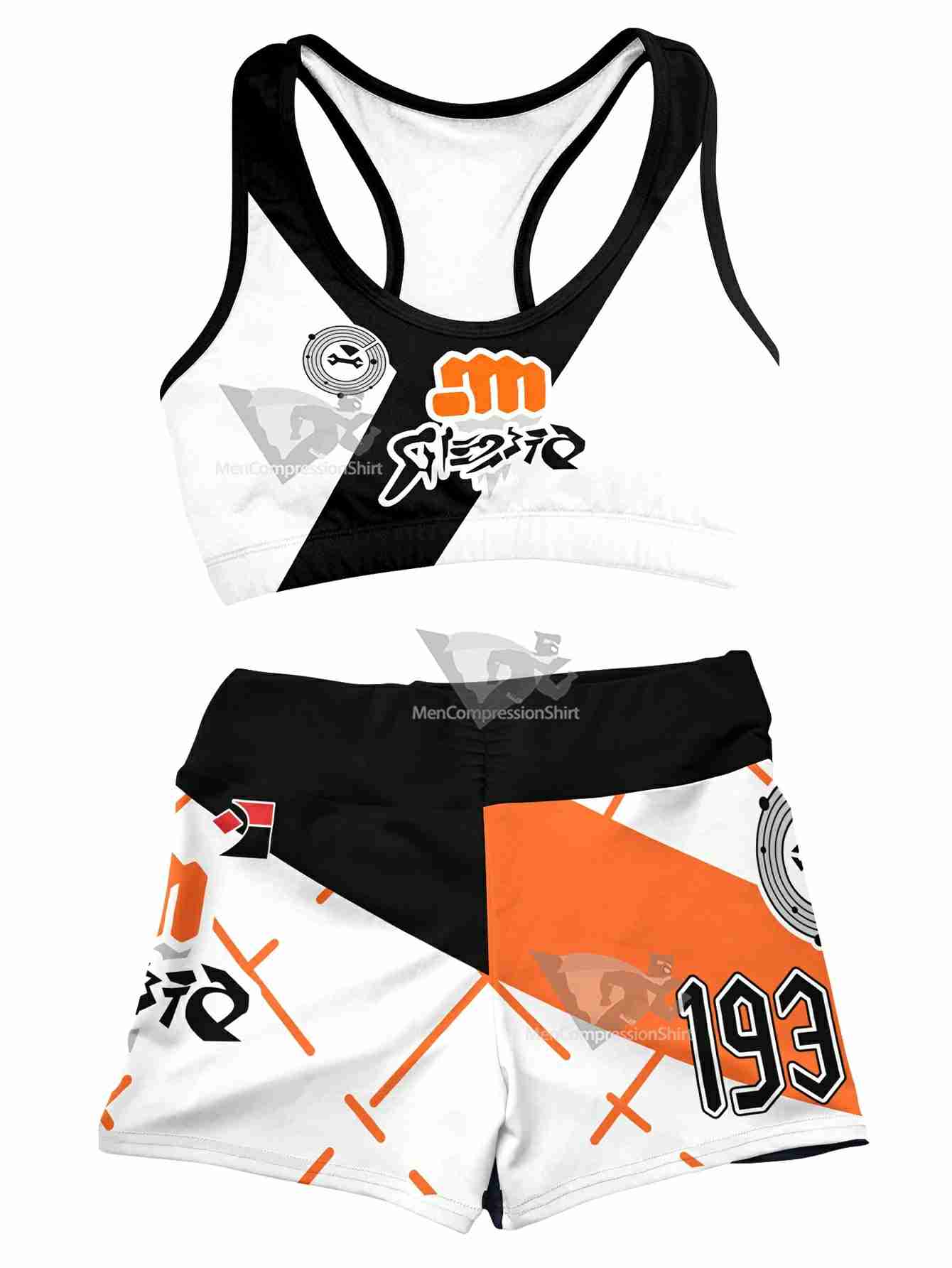 Anime Fighting Women Compression Active Wear Set