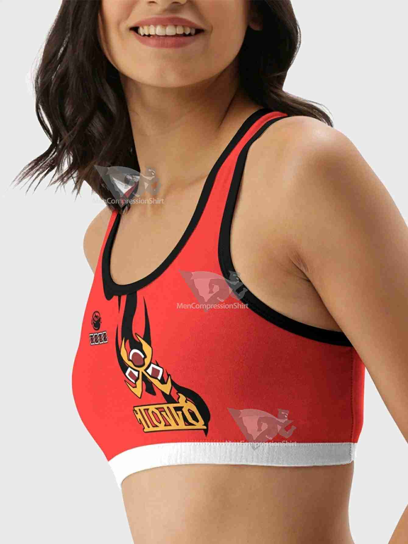 Anime Fire Women Compression Active Wear Set