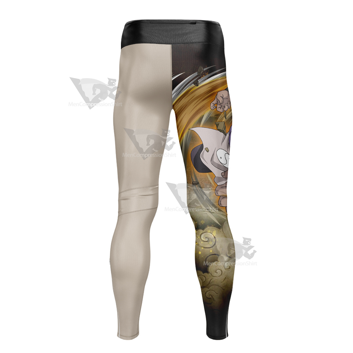 Anime Jirobo Of The South Gate 5 Black Men Compression Legging