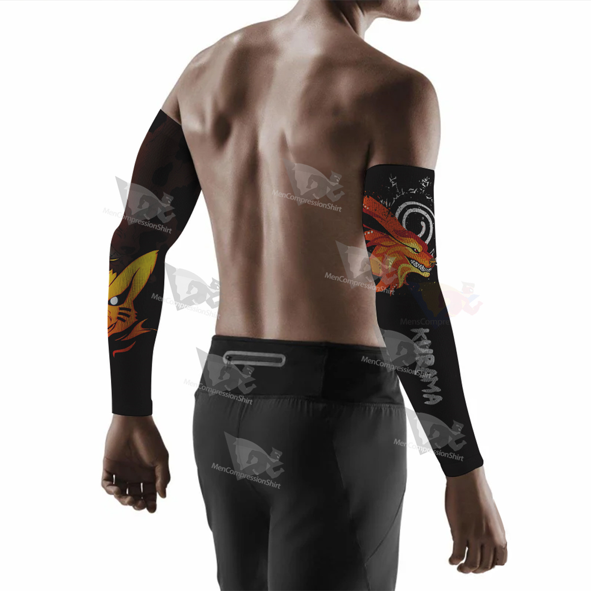 Anime Kurama Black Compression Arm Sleeve