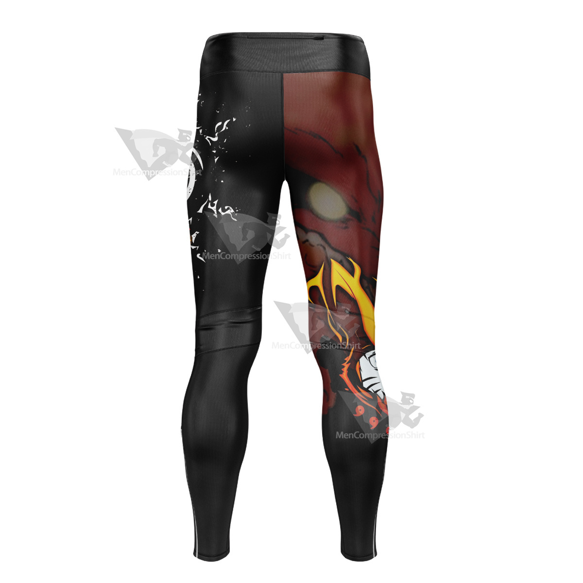 Anime Kurama Black Men Compression Legging