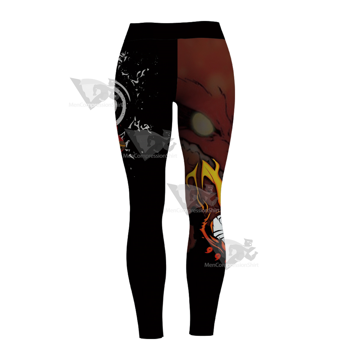Anime Kurama Black Women Compression Legging