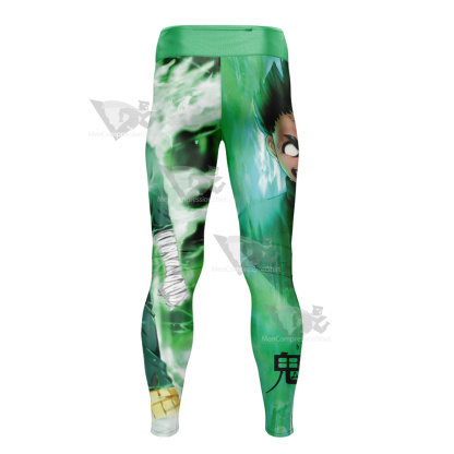 Anime Lee Chunnin Green Men Compression Legging