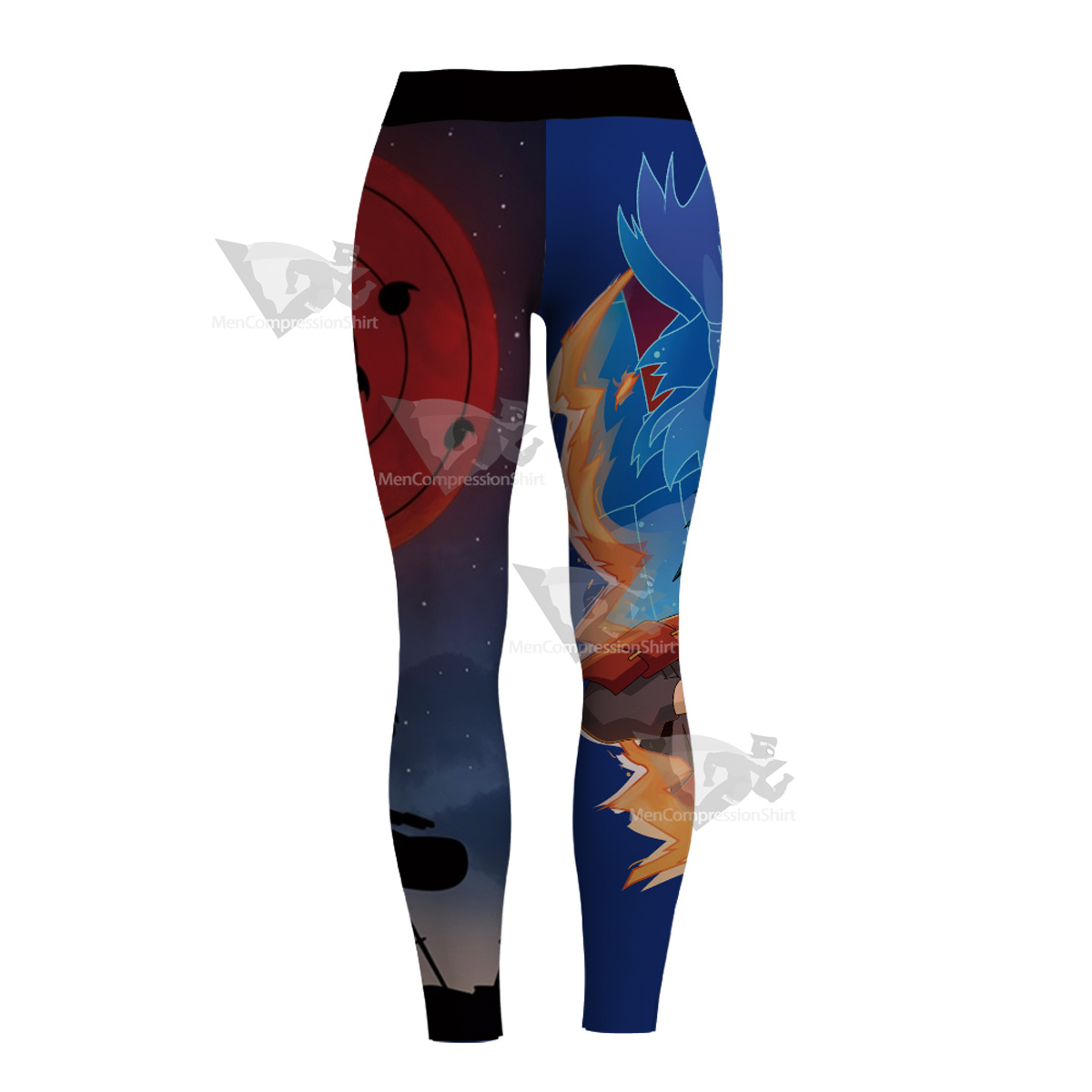 Anime Uchiha Madara Blue Women Compression Legging