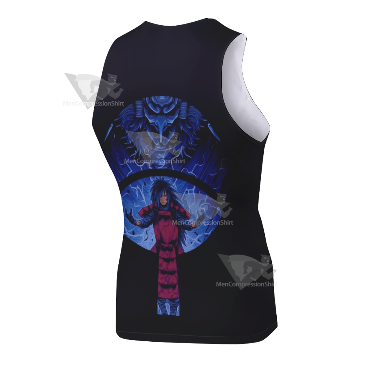 Anime Uchiha Madara Classic Red Sleeveless Compression Shirt
