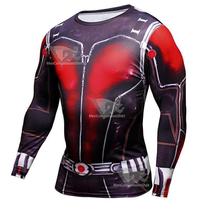 Ant Man Long Sleeve Compression Shirt For Men