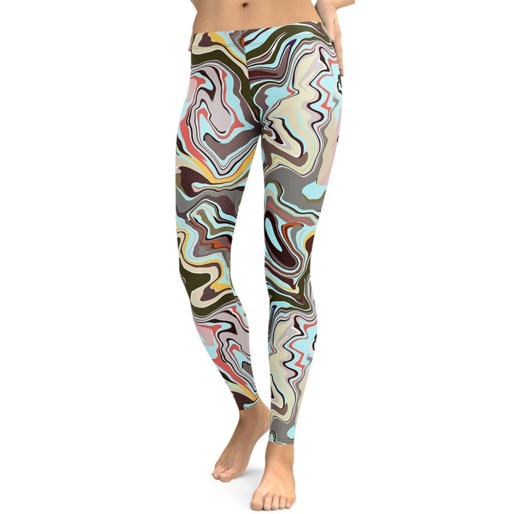Aqua Marble lady Compression Legging