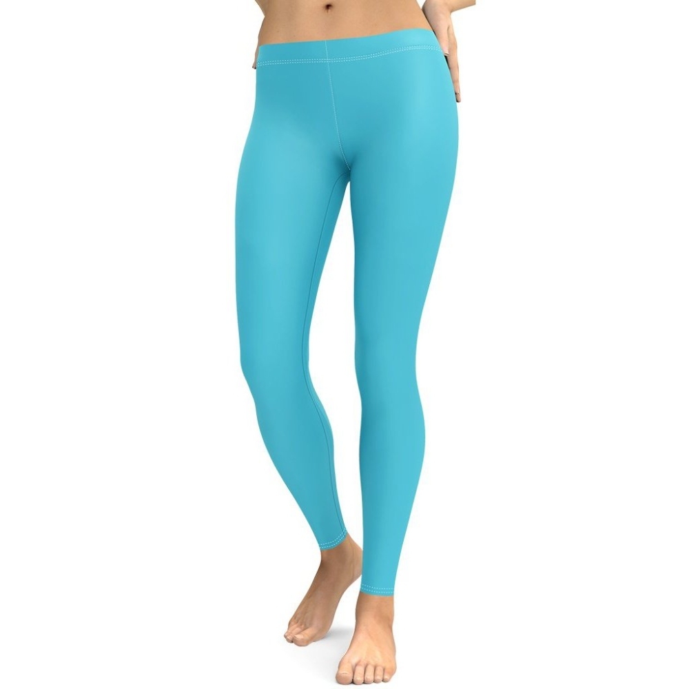 Aqua Turquoise lady Compression Legging
