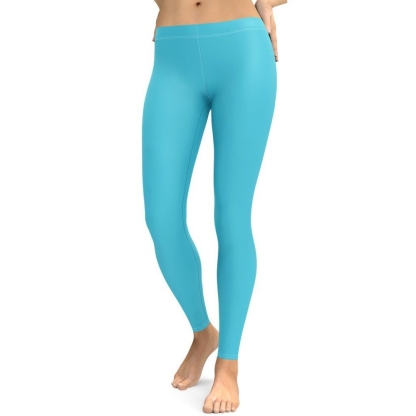 Aqua Turquoise lady Compression Legging