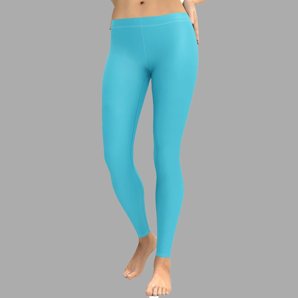 Aqua Turquoise lady Compression Legging