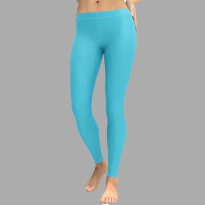 Aqua Turquoise lady Compression Legging