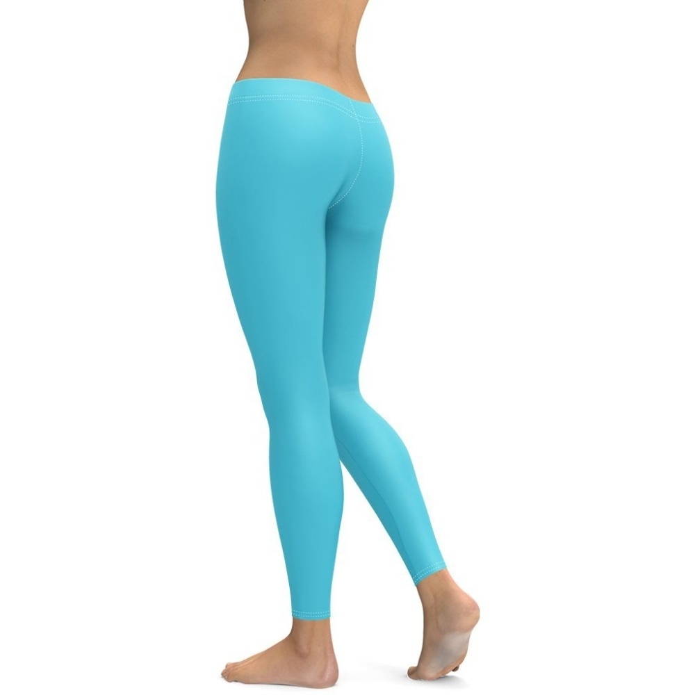Aqua Turquoise lady Compression Legging