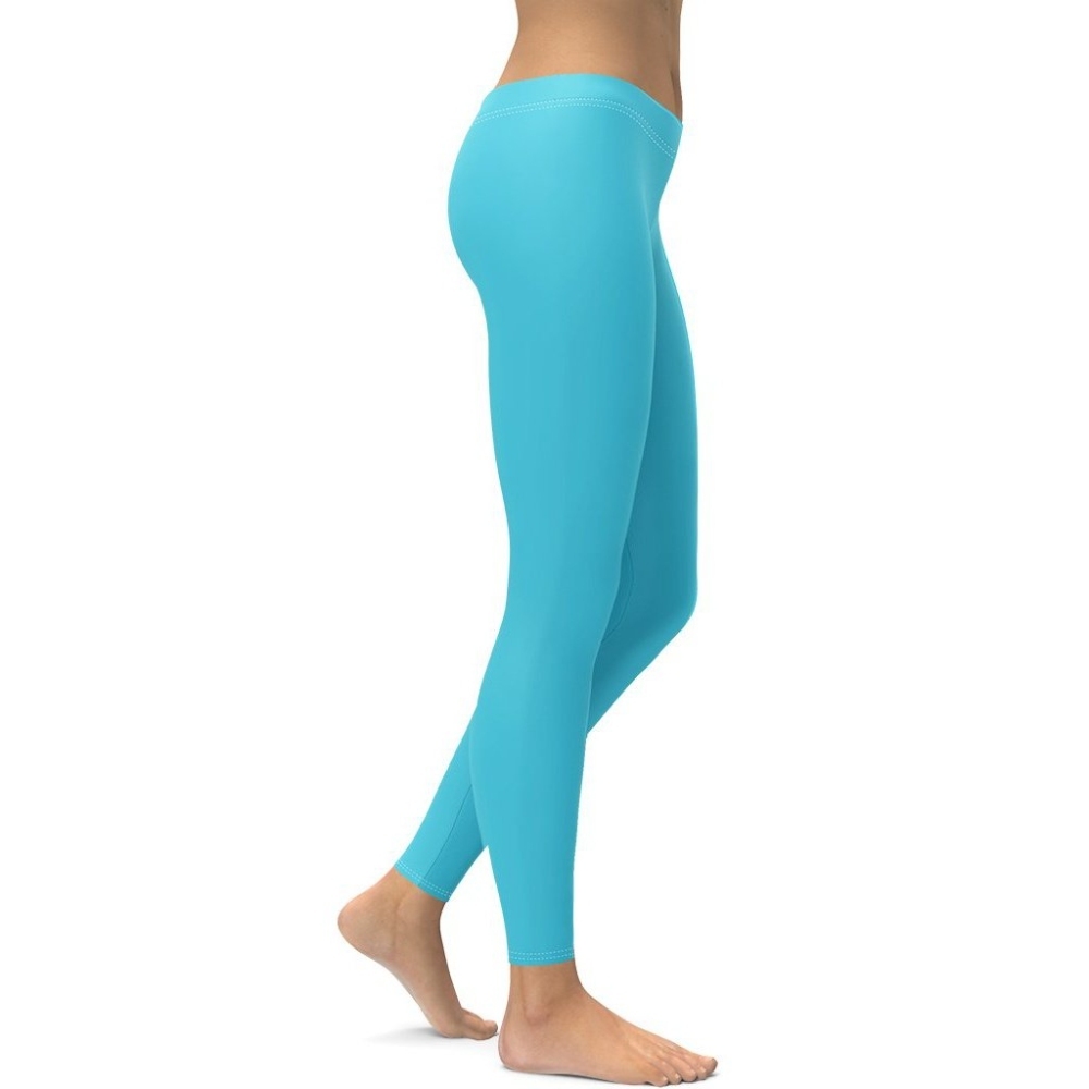 Aqua Turquoise lady Compression Legging