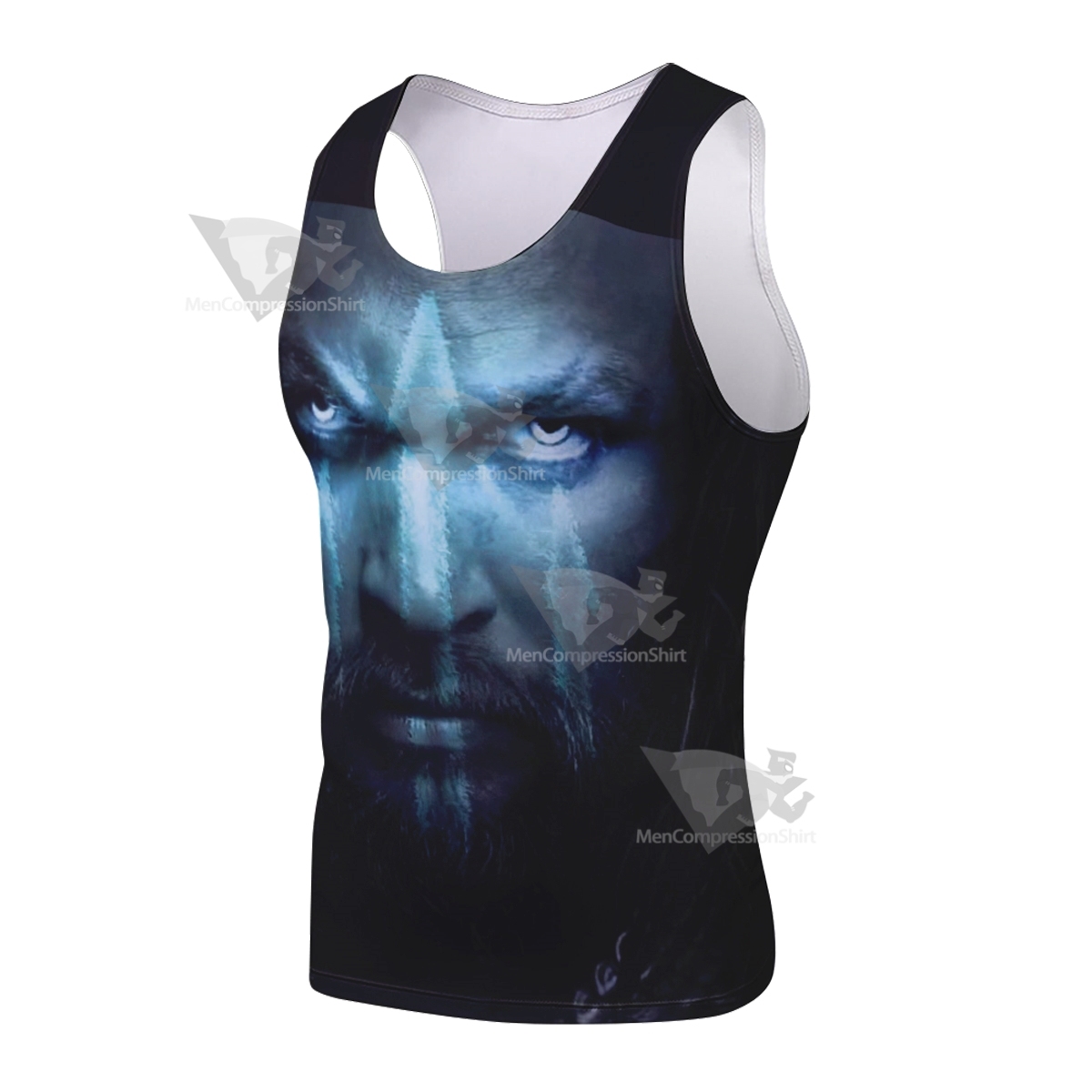 Aquaman Dark Black Sleeveless Compression Shirt