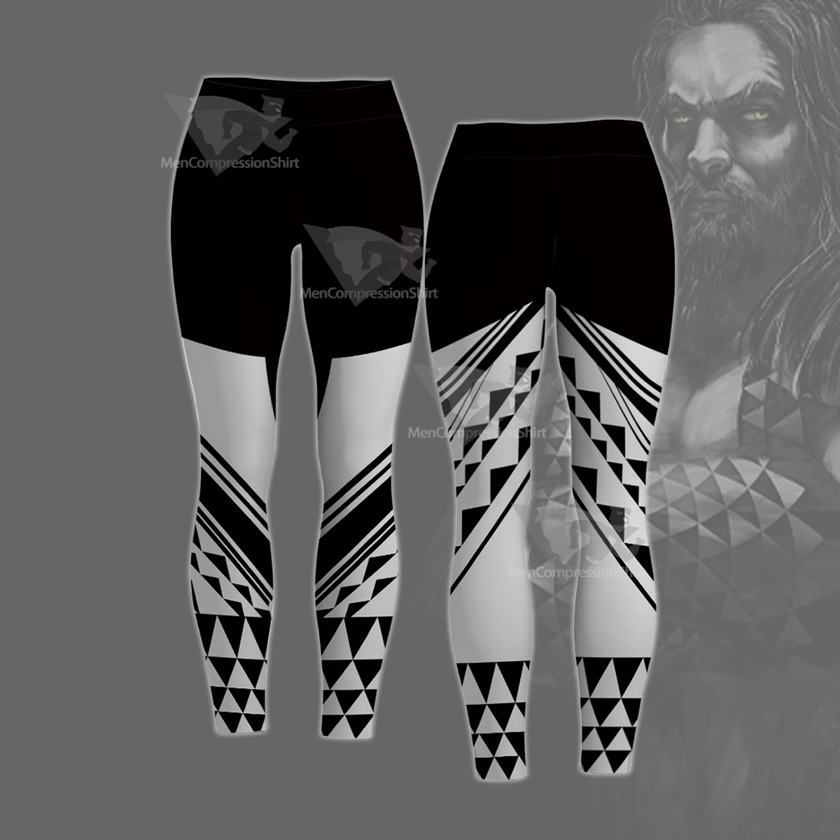 Aquaman Dark Black Women Compression Legging-MensCompressionShirt