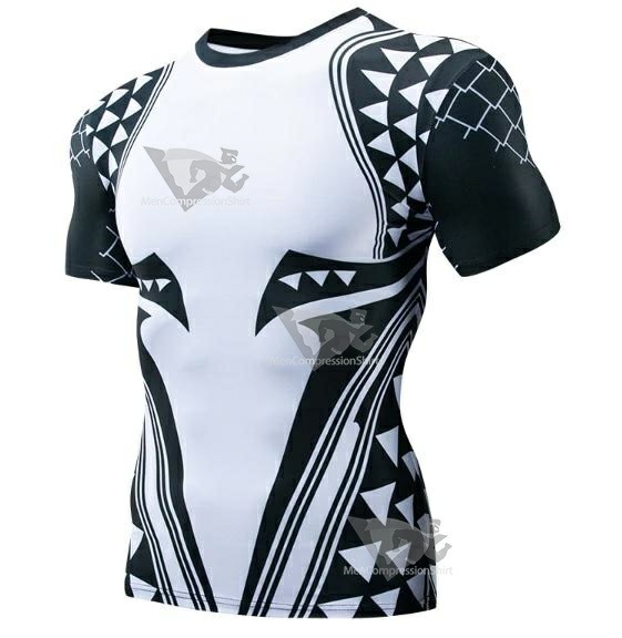 Aquaman Dark Tattoo Short Sleeve Dri-Fit Rash Guard