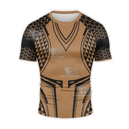 Aquaman Glonden Tattoo Short Sleeve Compression Shirt