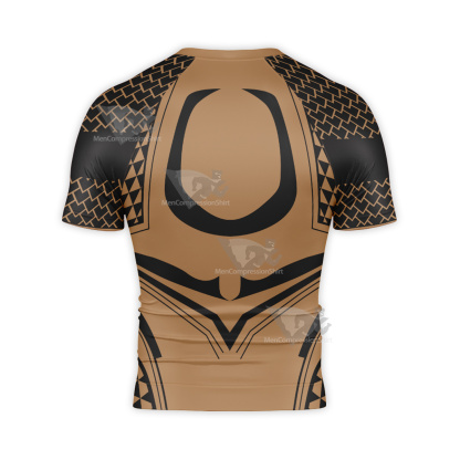 Aquaman Glonden Tattoo Short Sleeve Compression Shirt