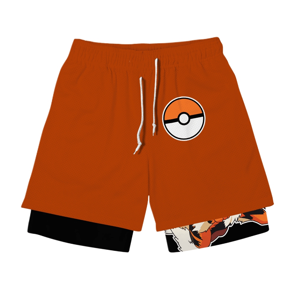 Arcanine Anime Compression Gym Shorts