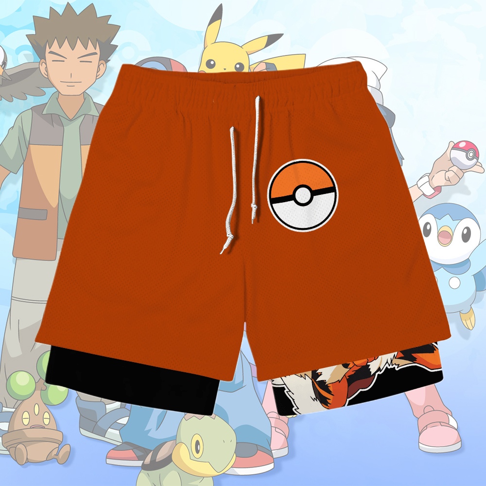 Arcanine Anime Compression Gym Shorts