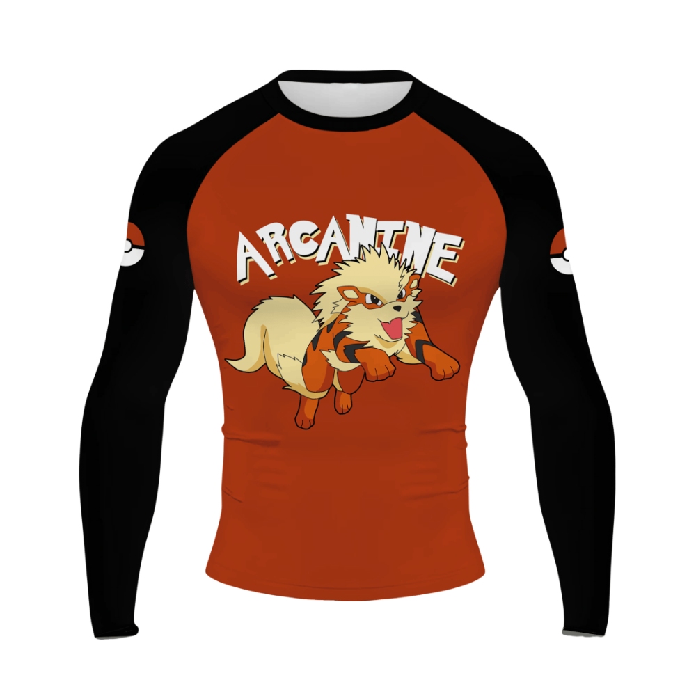 Arcanine Men Long Sleeve Compression Shirt