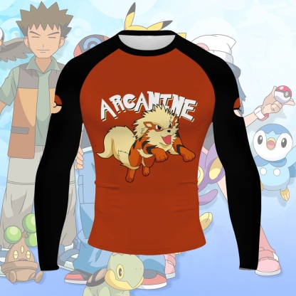 Arcanine Men Long Sleeve Compression Shirt