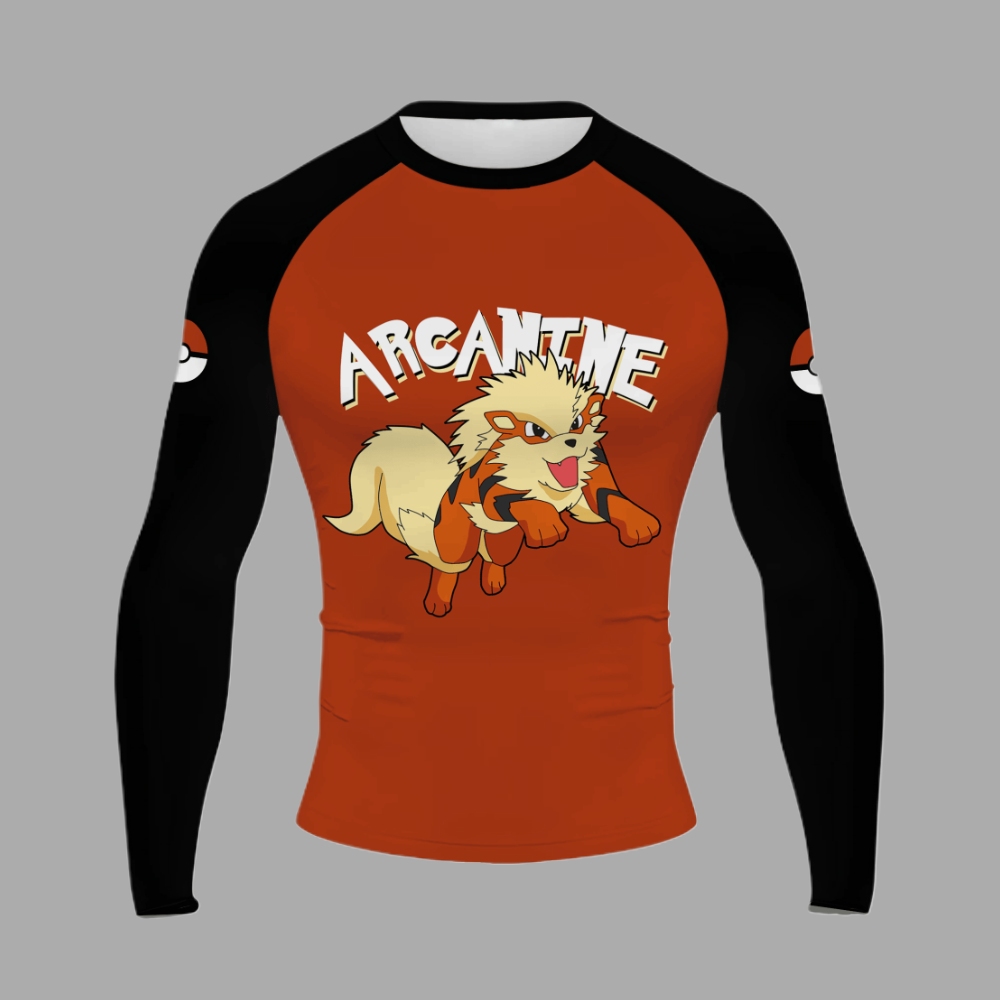 Arcanine Men Long Sleeve Compression Shirt
