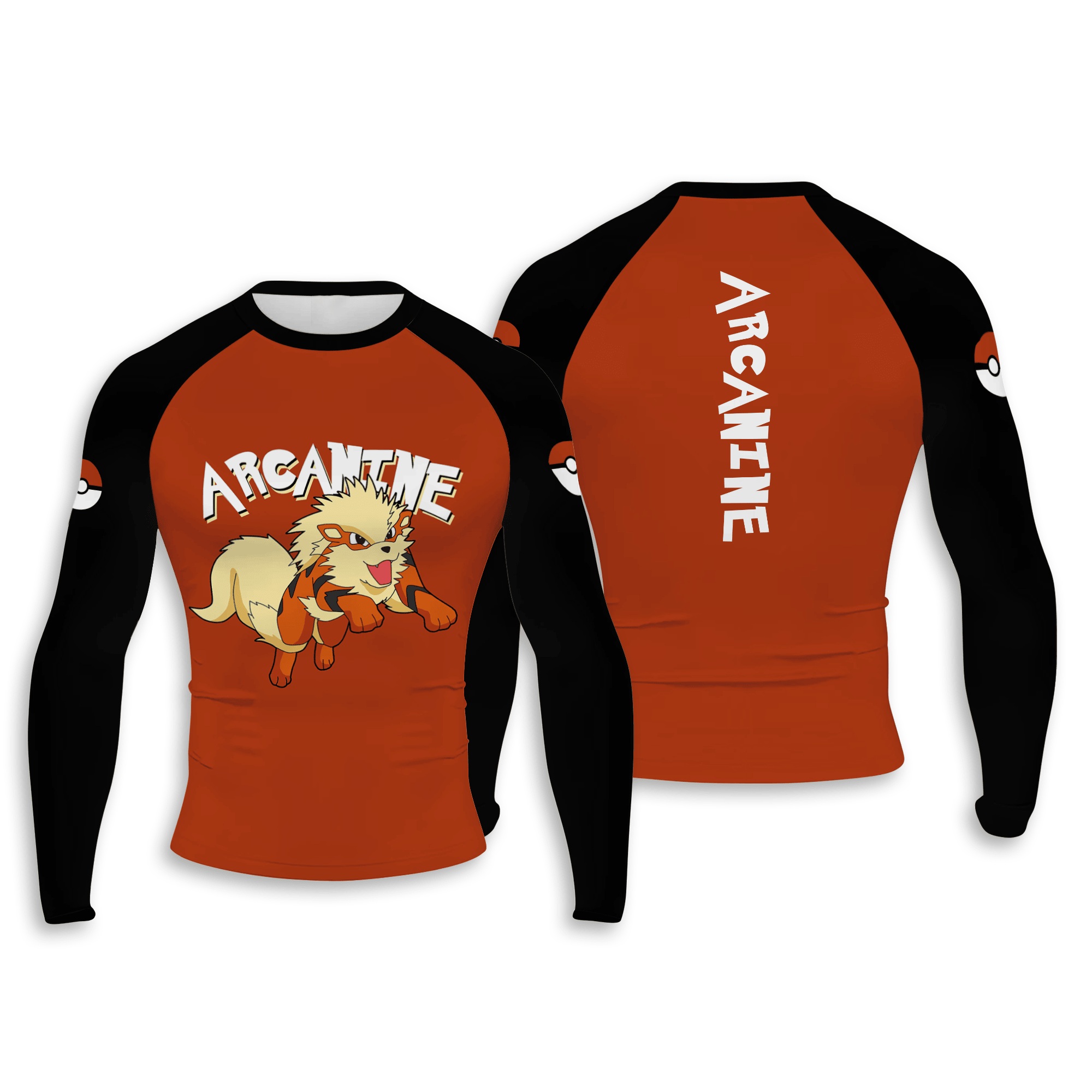 Arcanine Men Long Sleeve Compression Shirt