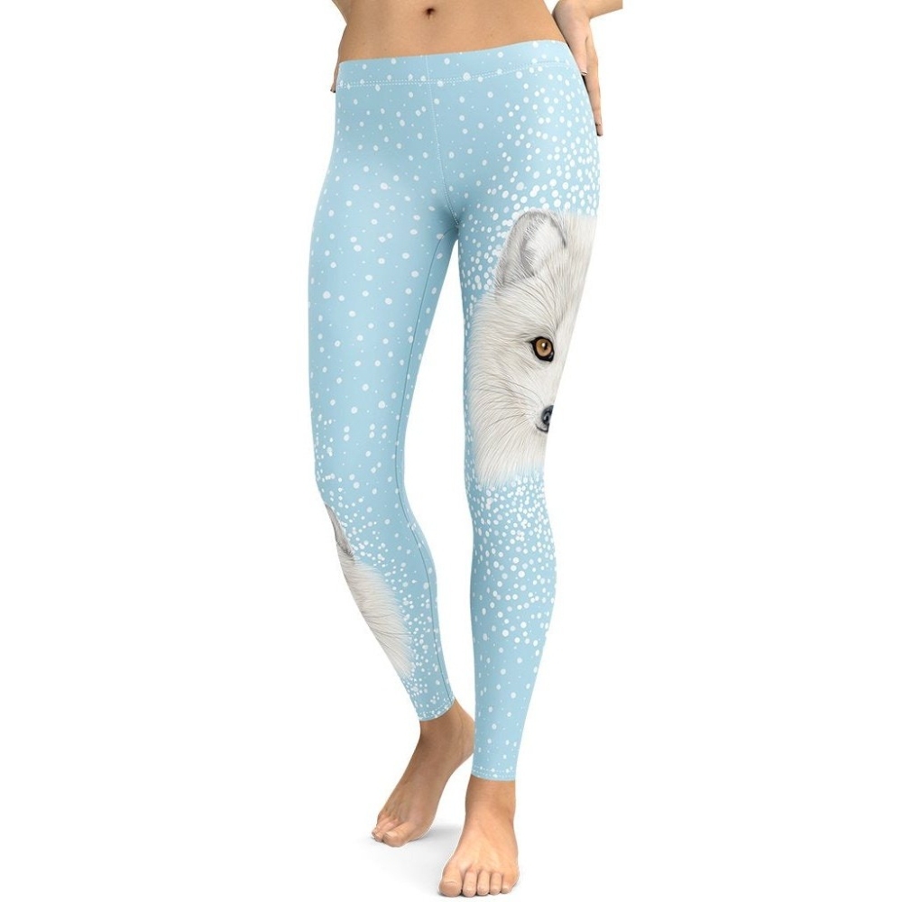 Arctic Fox Dog lady Compression Legging