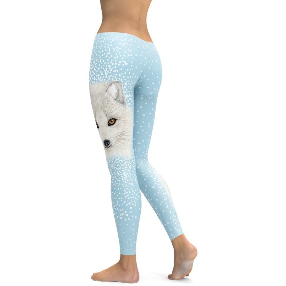 Arctic Fox Dog lady Compression Legging