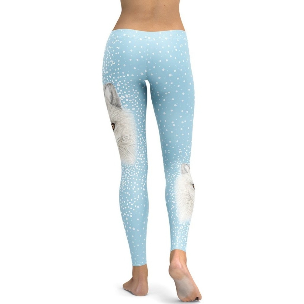 Arctic Fox Dog lady Compression Legging