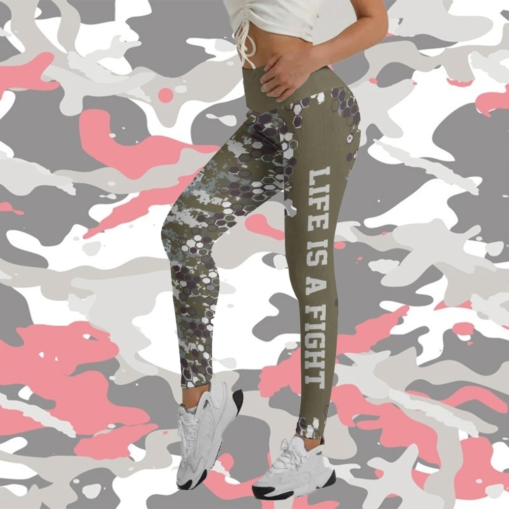 Army Camo Fight Women Compression Legging